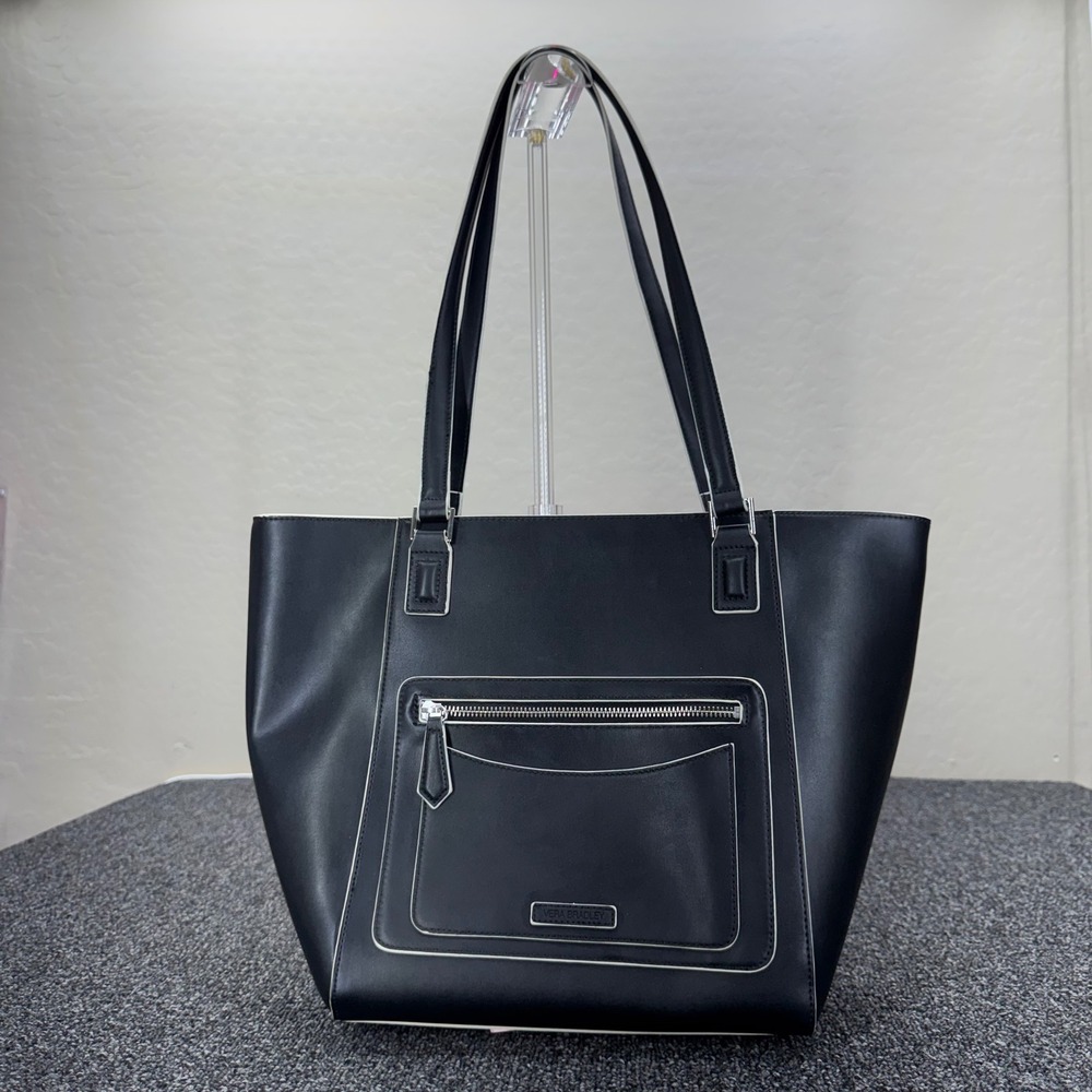 Vera Bradley Small Ella Tote Faux Leather Women Small Black NEW